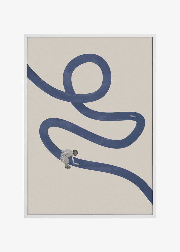 Child Painting The Path