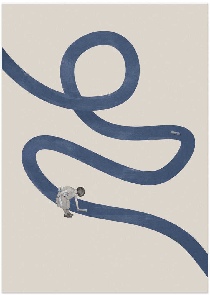 Child Painting The Path