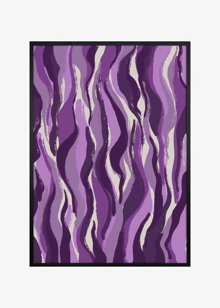 Wavy Purple Strokes