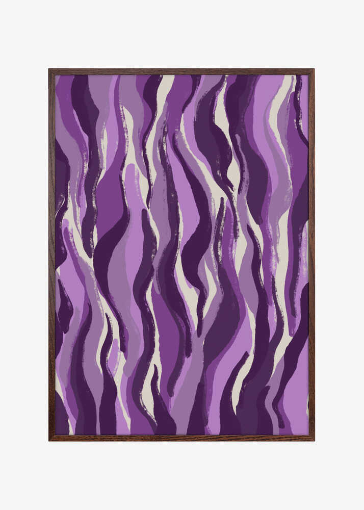 Wavy Purple Strokes