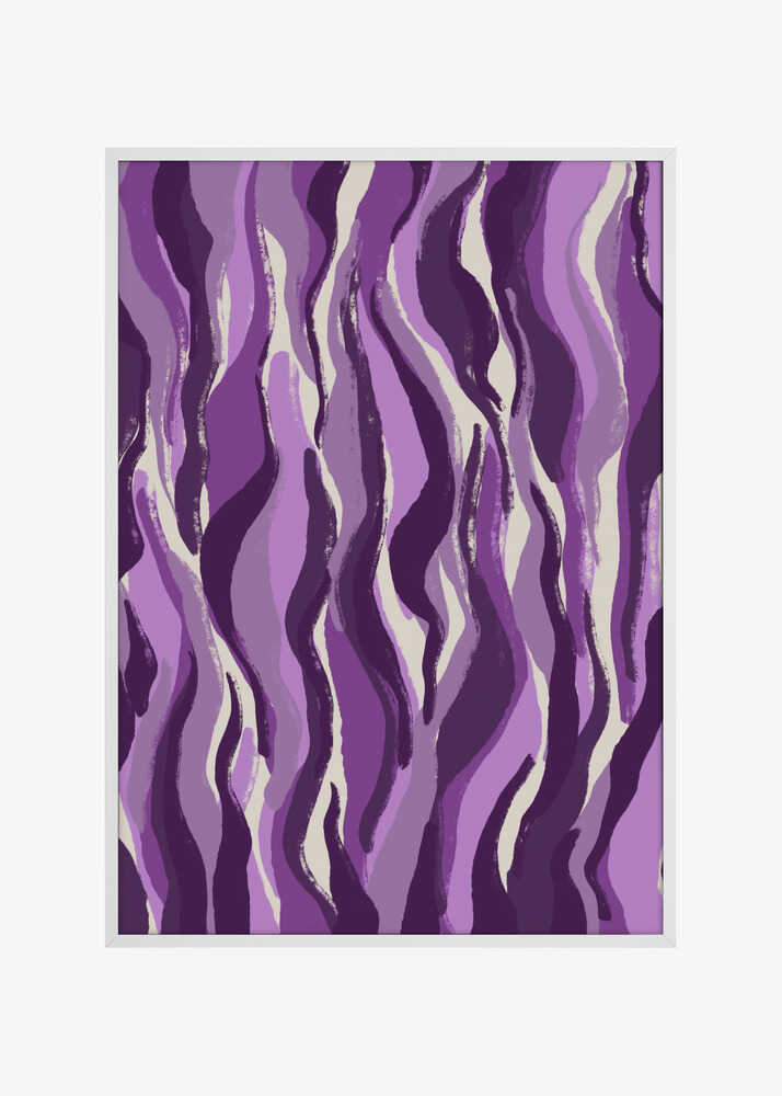 Wavy Purple Strokes
