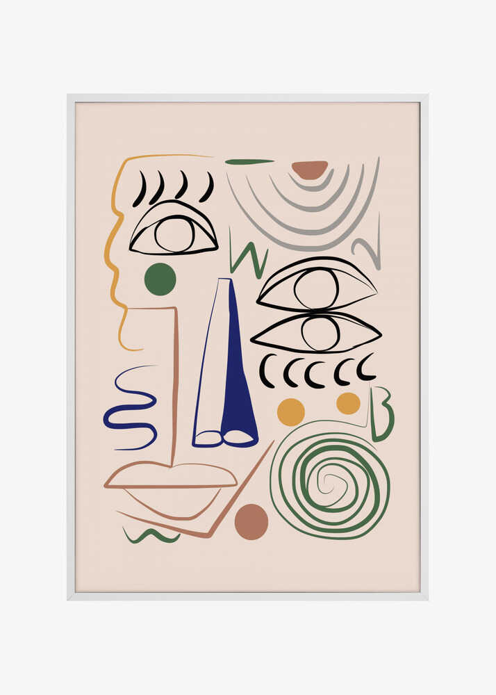 Cubist Line Portrait