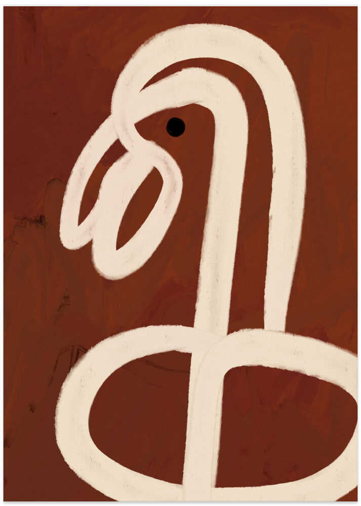 Earthy Abstract Bird