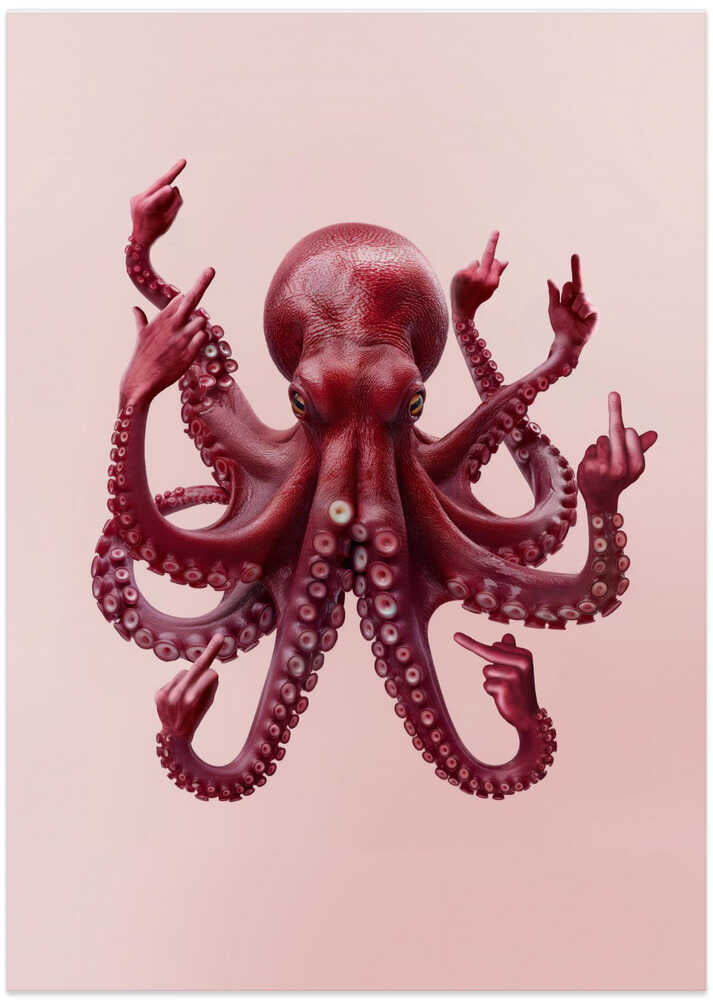Red Octopus Attitude