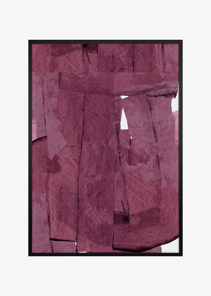 Deep Red Abstract Layers