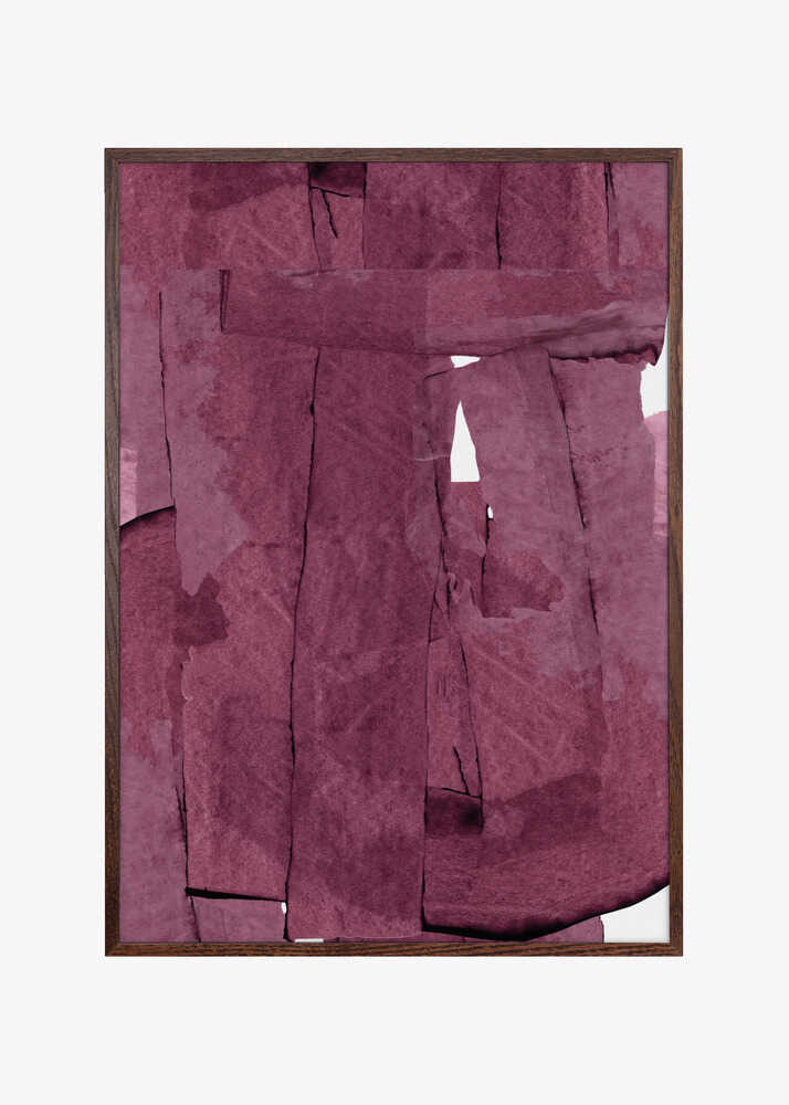 Deep Red Abstract Layers