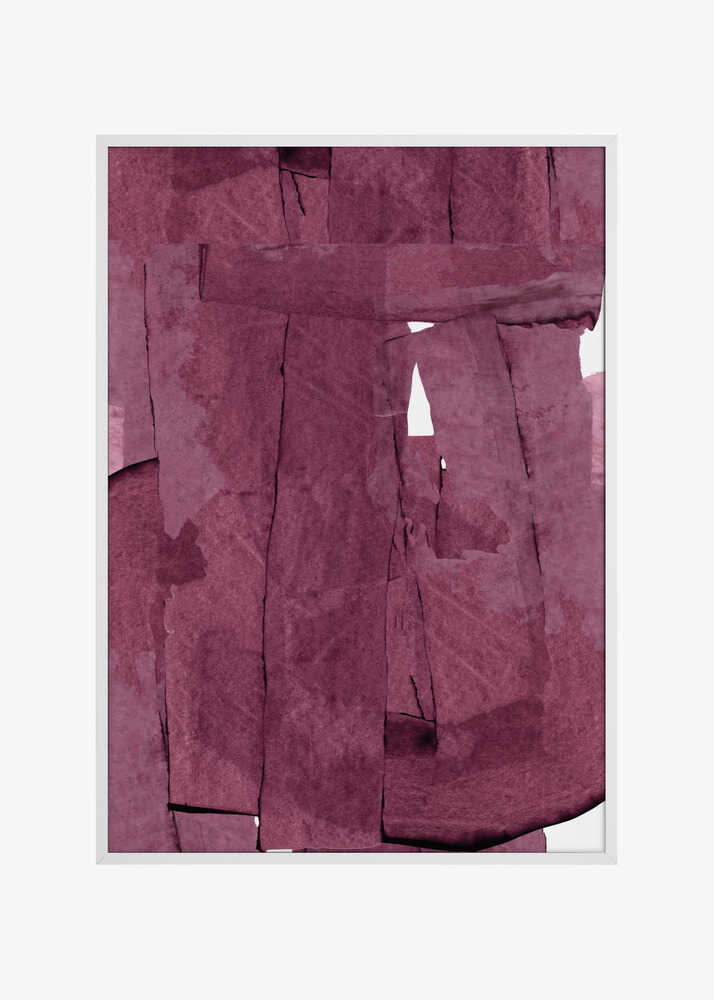 Deep Red Abstract Layers