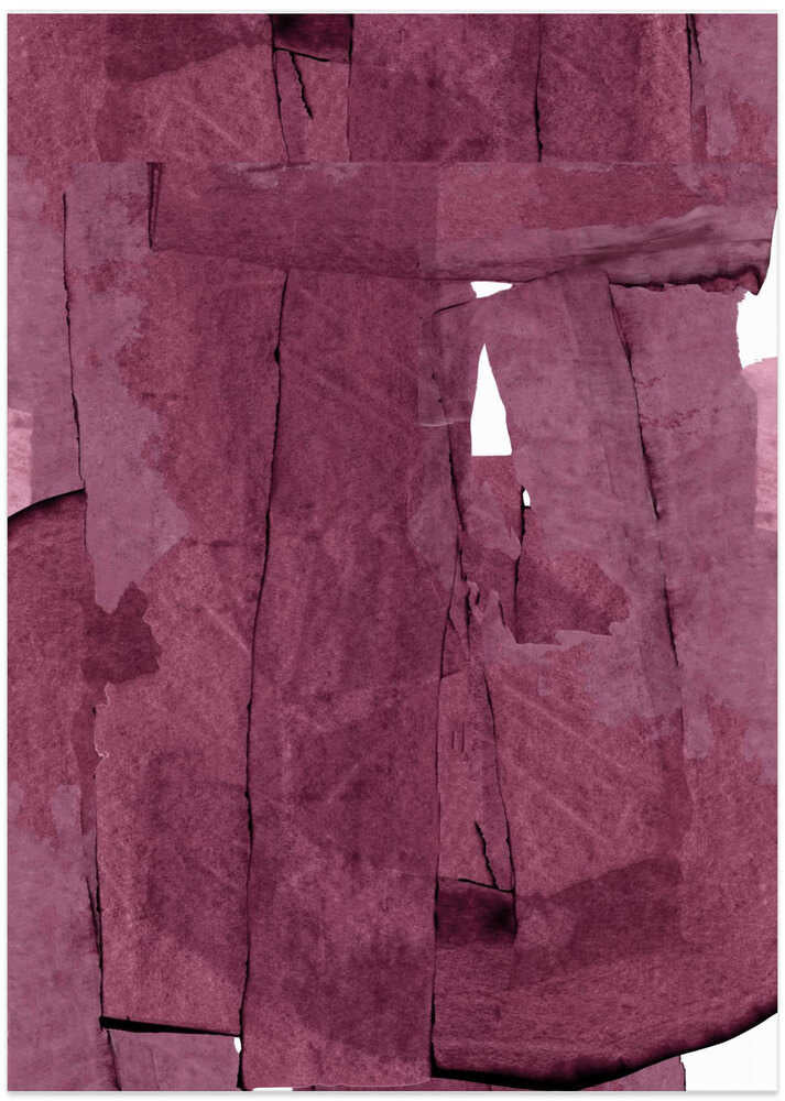 Deep Red Abstract Layers