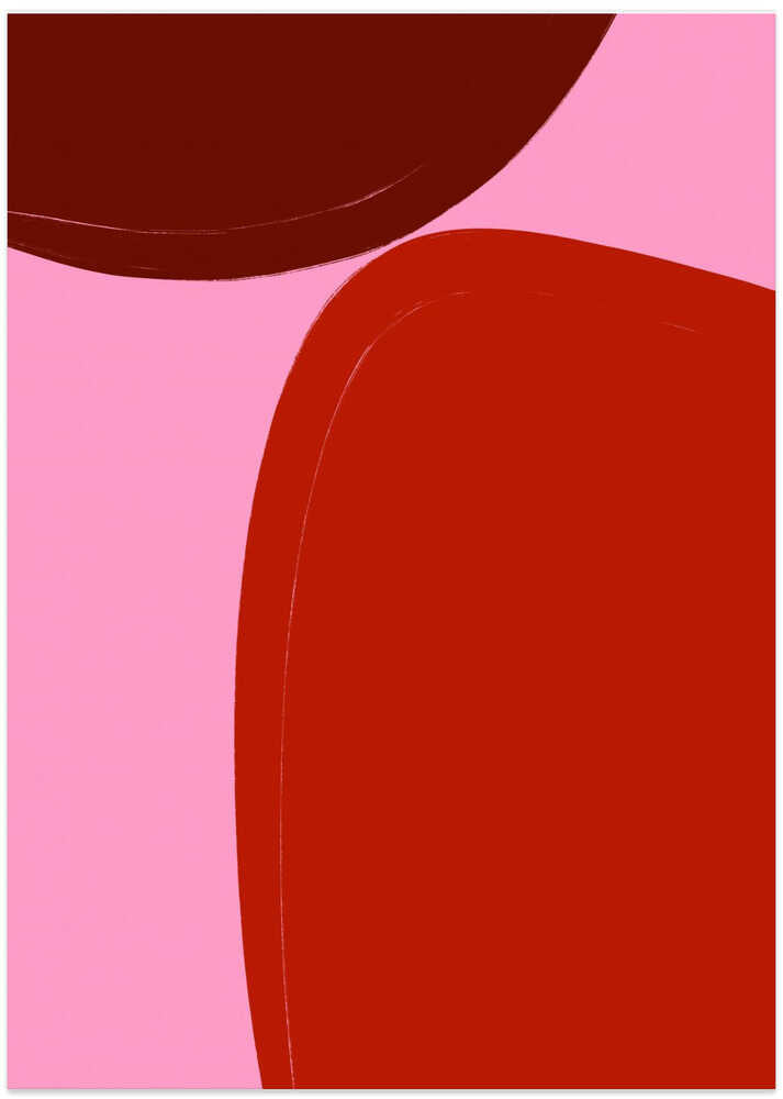 Bold Pink Red Shapes