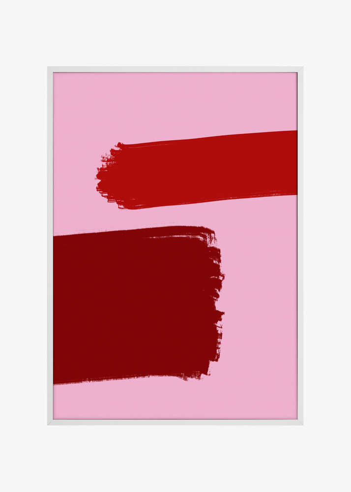 Bold Red Brushstrokes