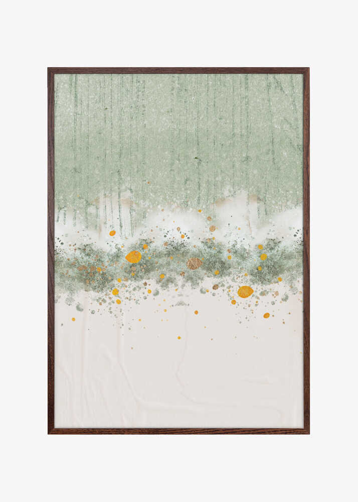 Textured Sage Gold Abstract