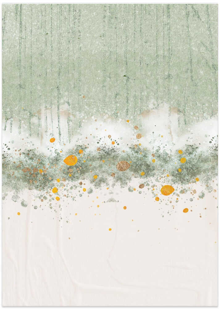 Textured Sage Gold Abstract