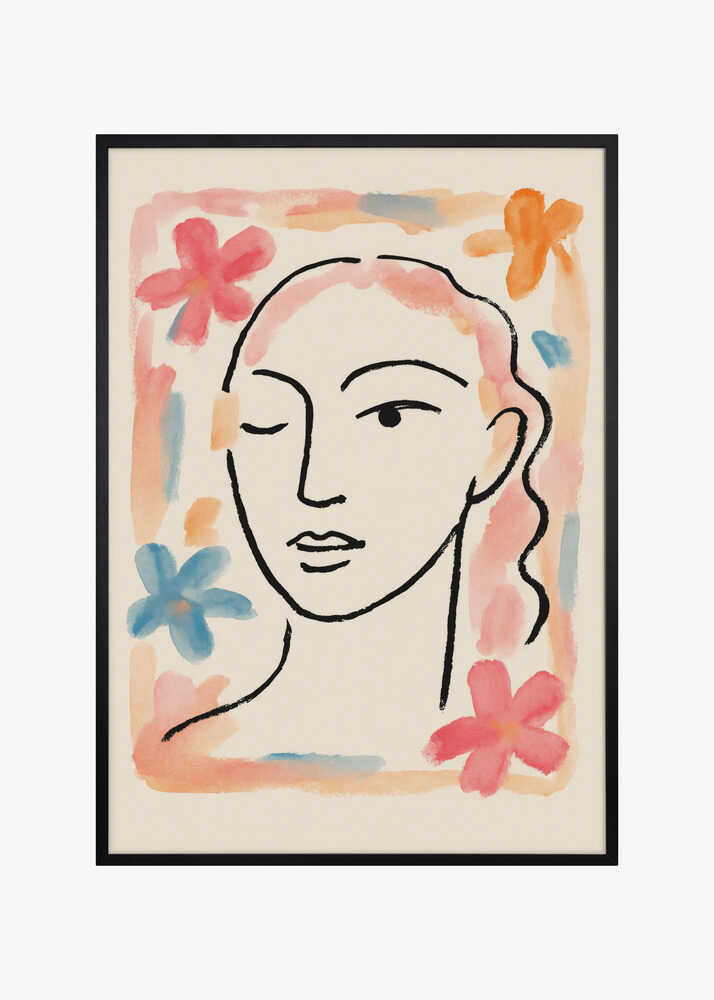 Serene Floral Portrait