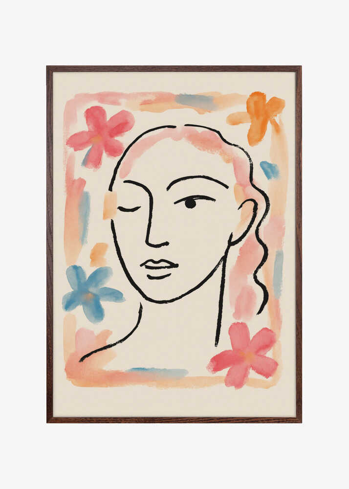 Serene Floral Portrait