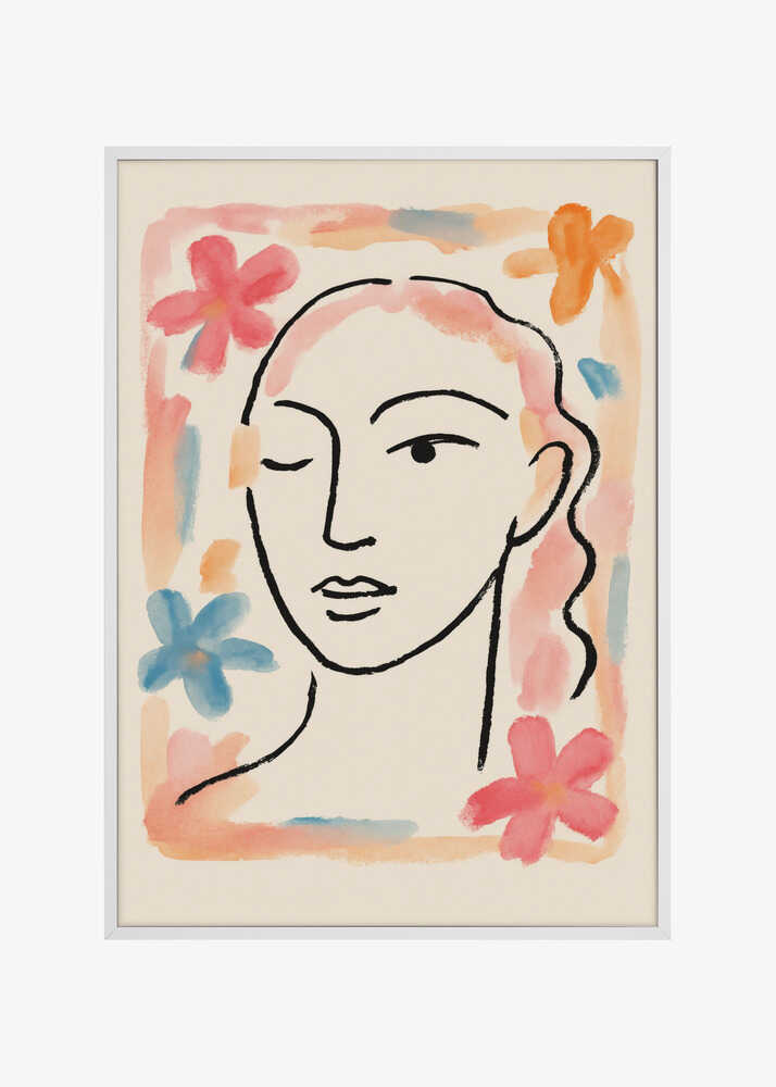 Serene Floral Portrait