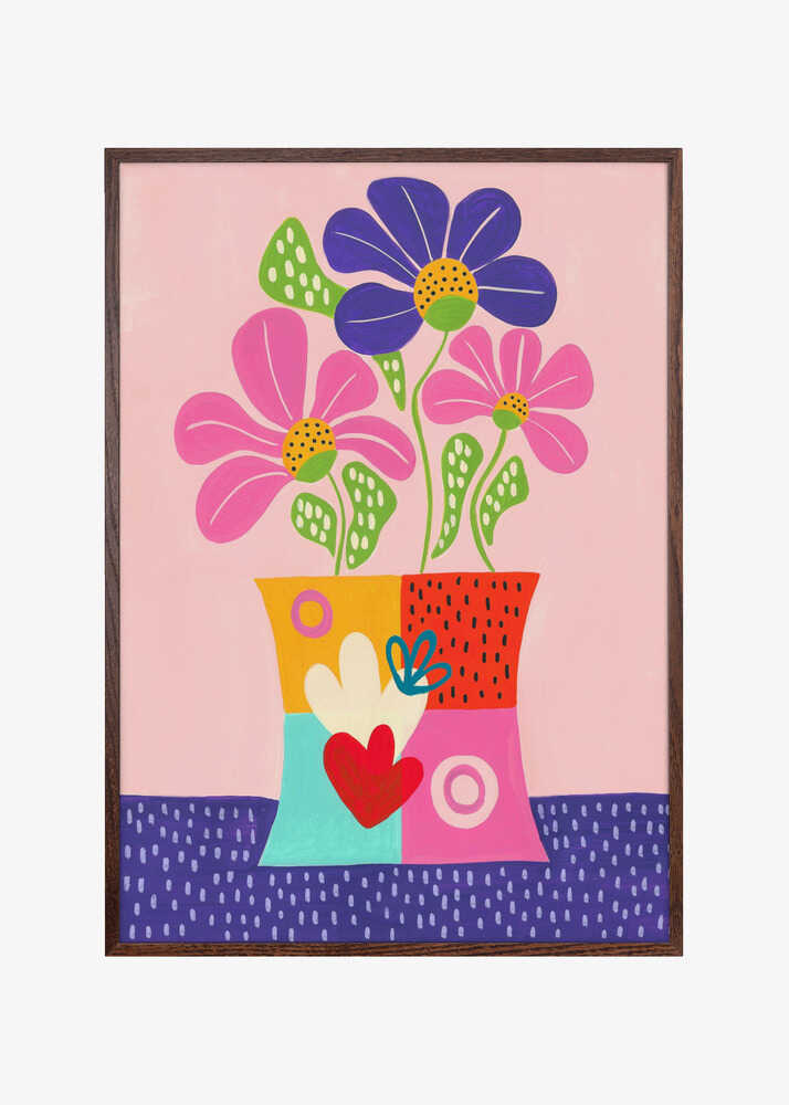 Vibrant Abstract Flowers