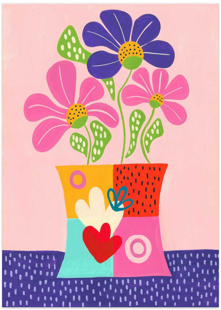 Vibrant Abstract Flowers