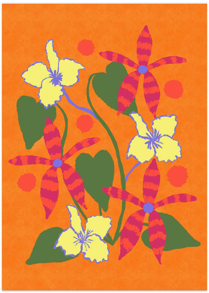 Vibrant Tropical Blooms