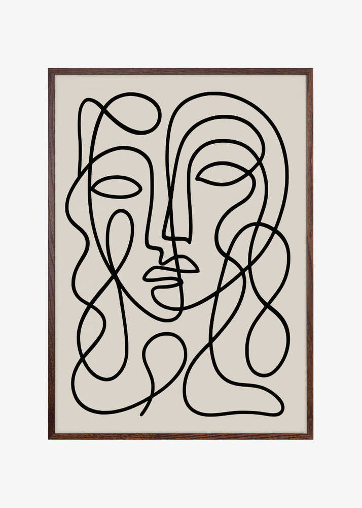 Elegant Abstract Faces