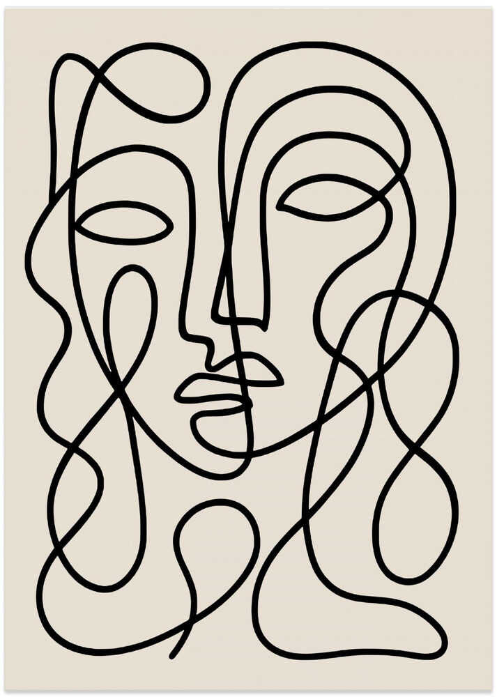 Elegant Abstract Faces
