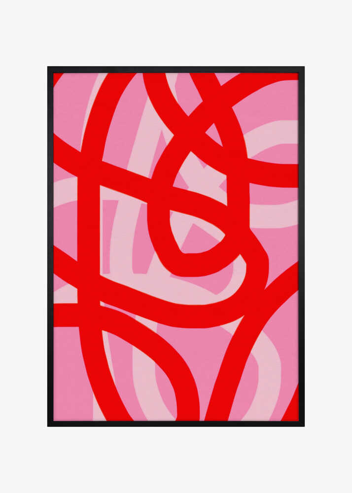 Dynamic Red Pink Curves