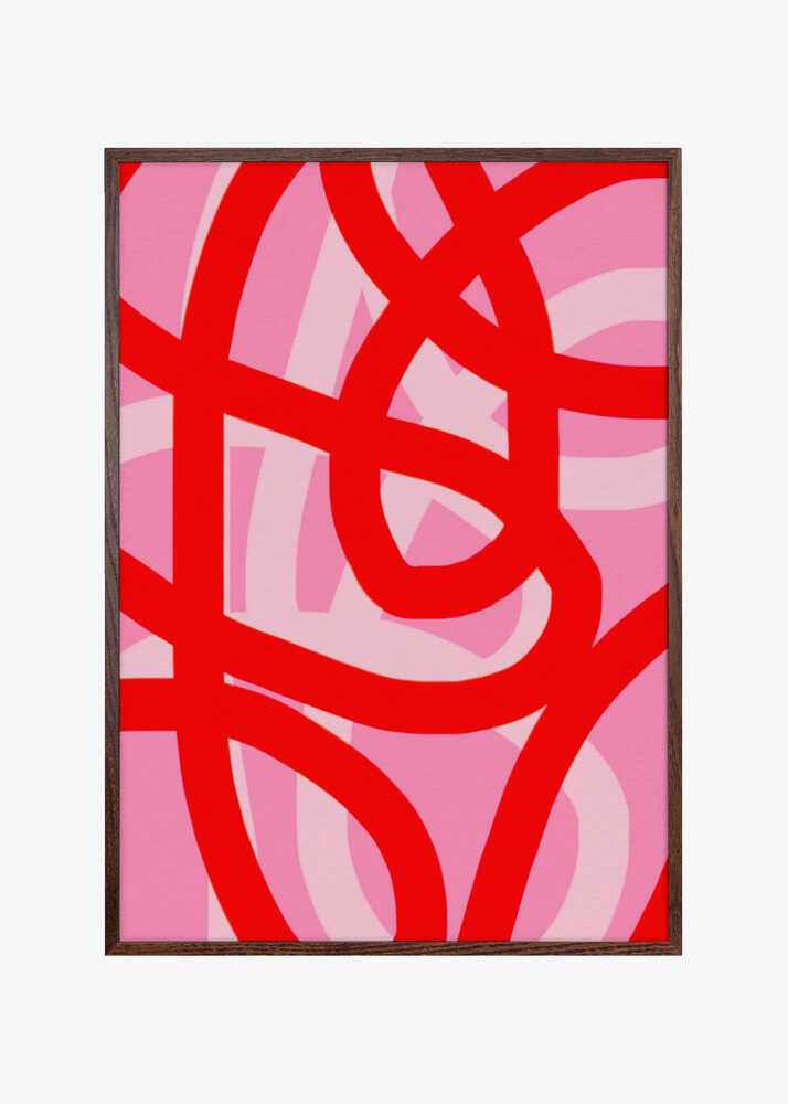 Dynamic Red Pink Curves