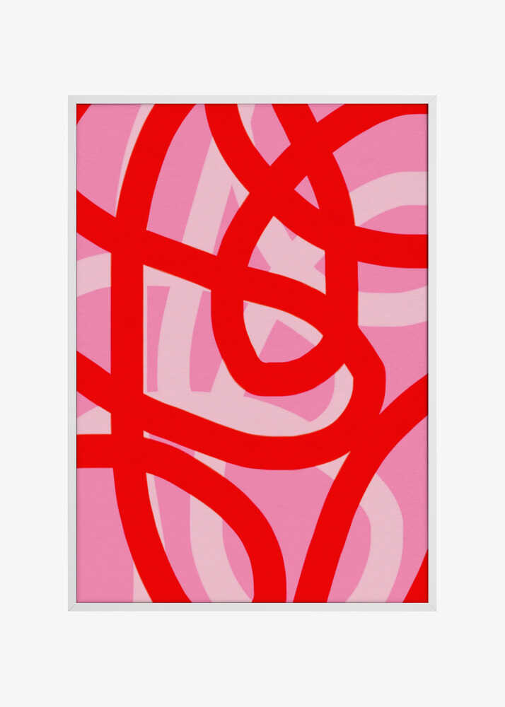 Dynamic Red Pink Curves