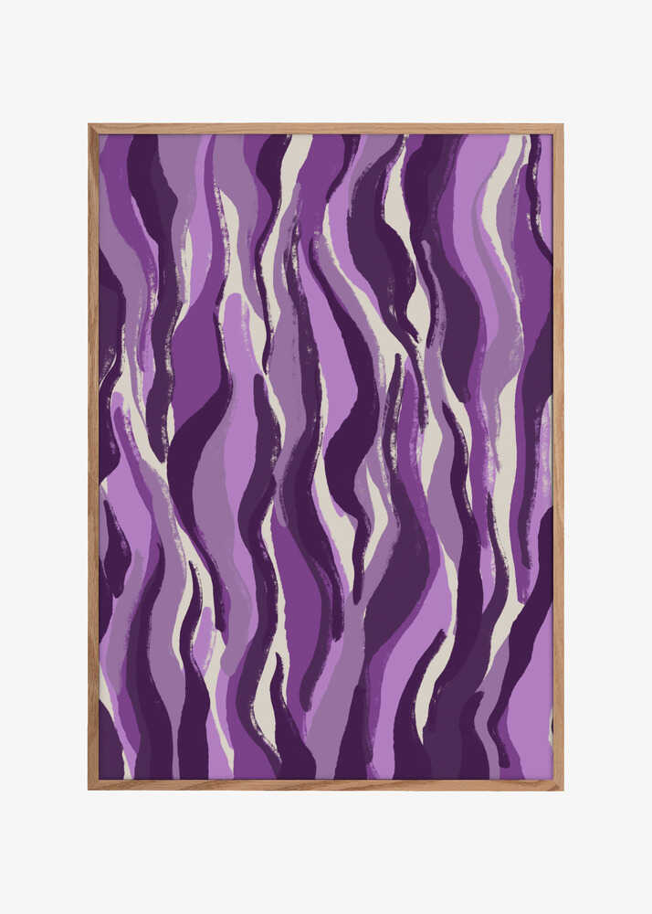 Wavy Purple Strokes