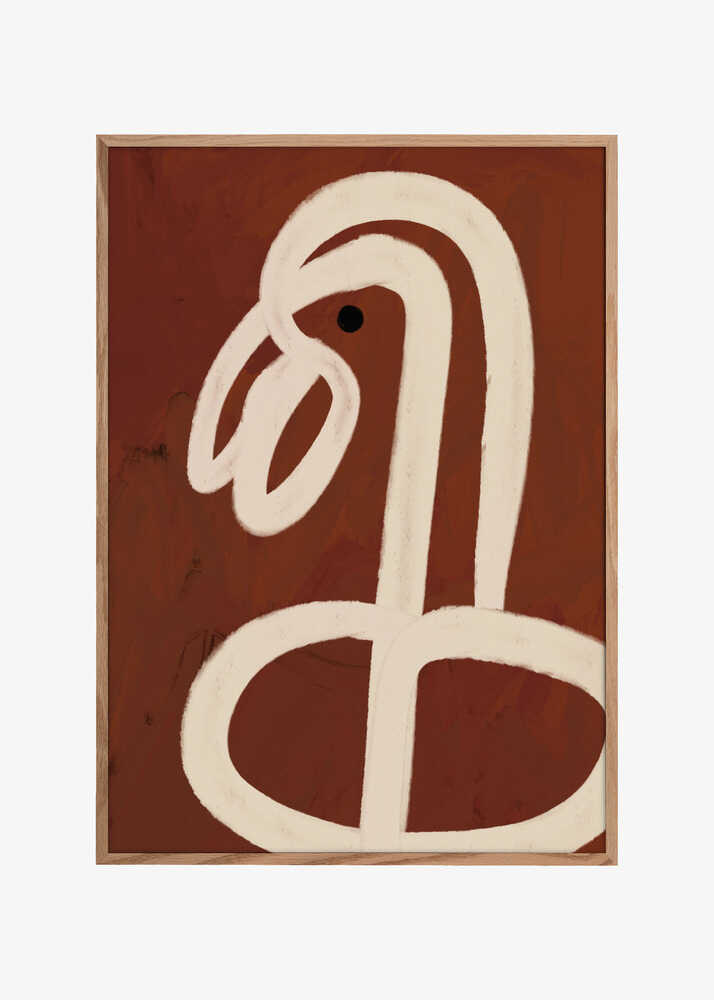 Earthy Abstract Bird