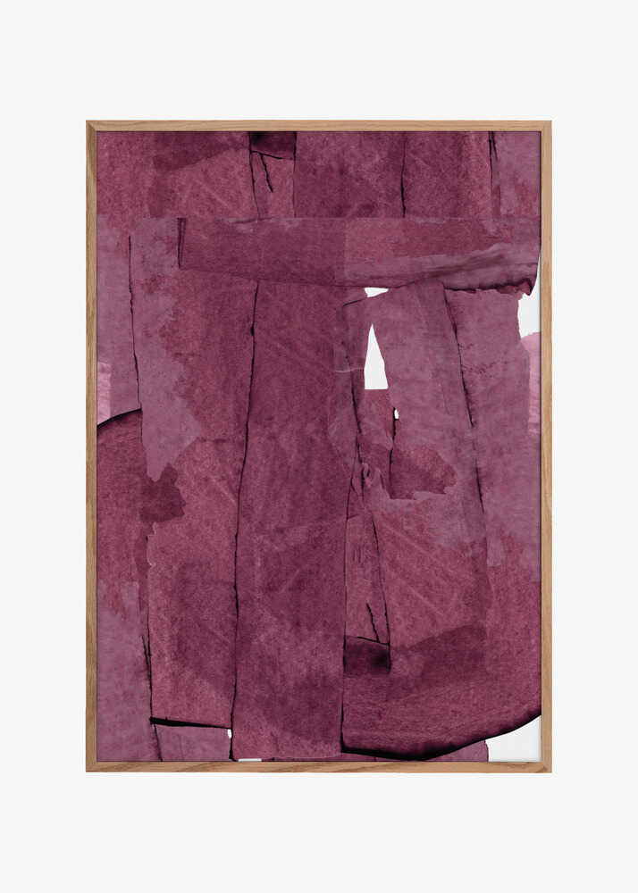 Deep Red Abstract Layers