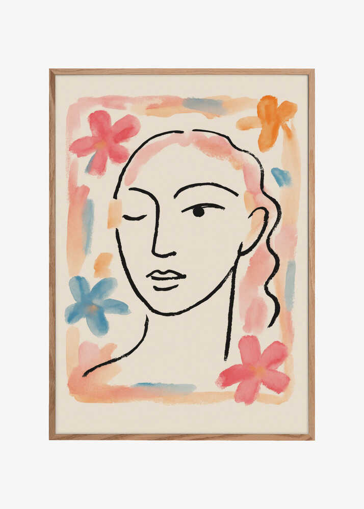 Serene Floral Portrait