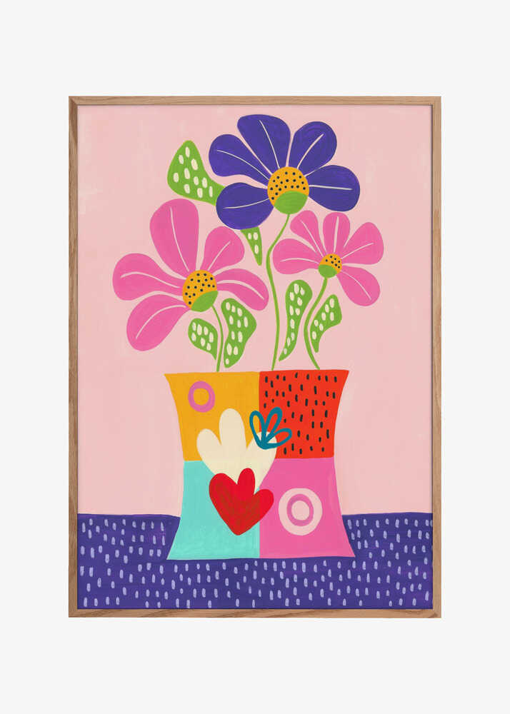 Vibrant Abstract Flowers