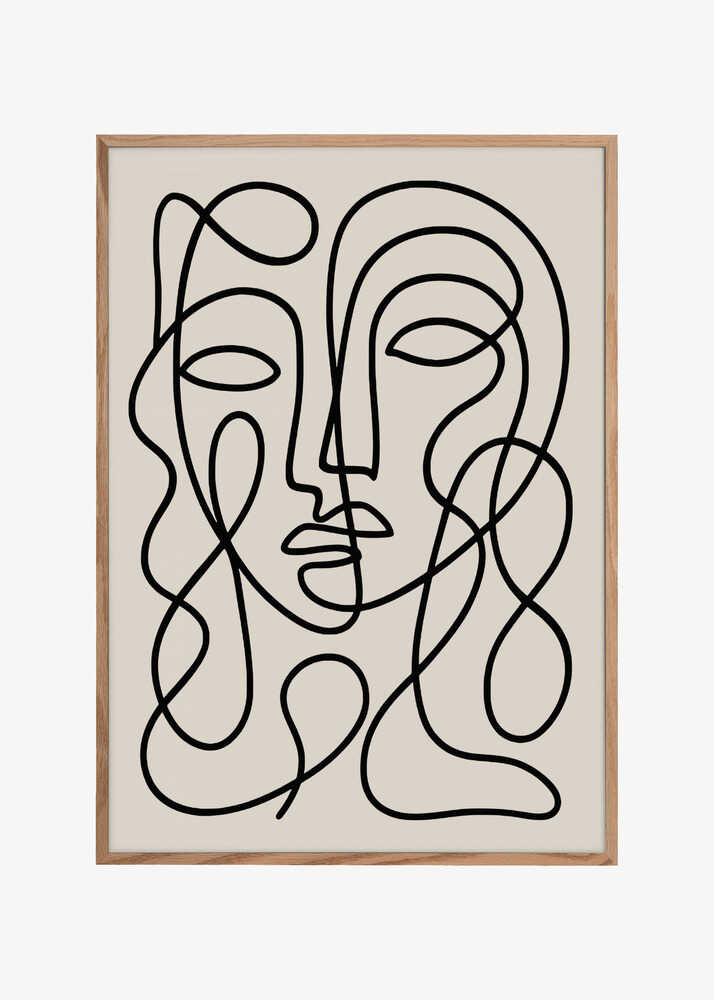 Elegant Abstract Faces
