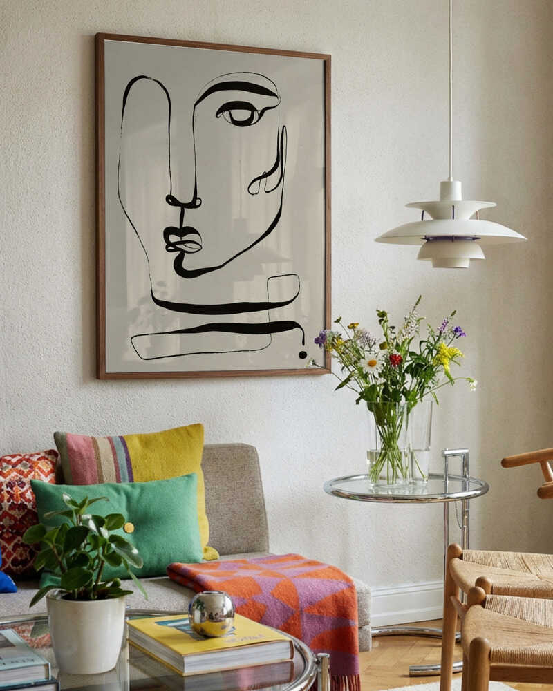 Abstract Line Portrait