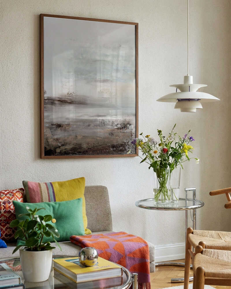 Neutral Misty Landscape