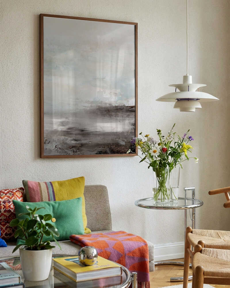 Misty Abstract Landscape