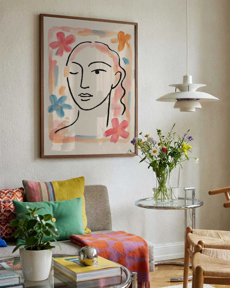 Serene Floral Portrait