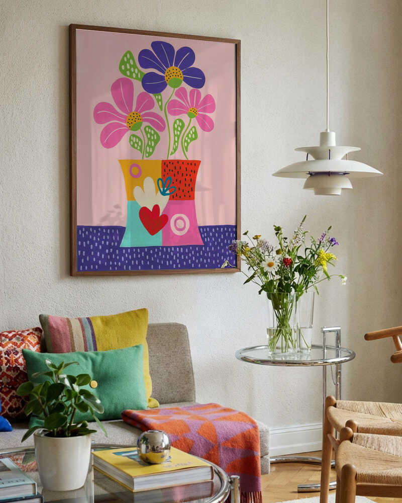 Vibrant Abstract Flowers