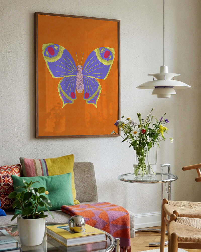 Vibrant Purple Butterfly