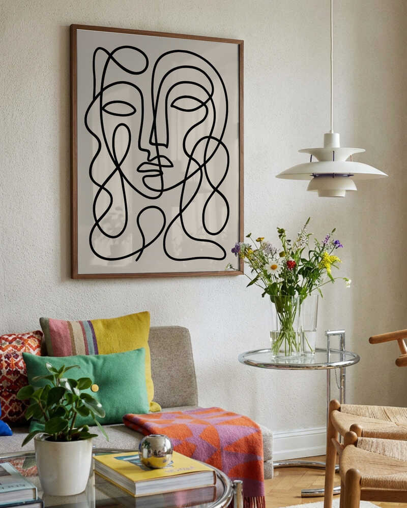 Elegant Abstract Faces